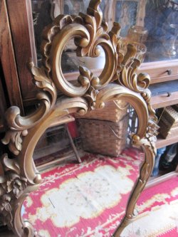 画像5: 特大◆非対称！70's　アメリカアンティークミラー　鏡*欧州Antique50'sディスプレイ