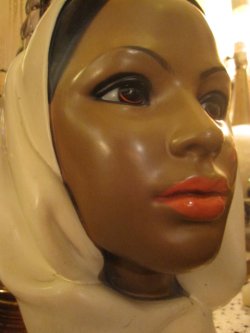 画像1: ■50's　マーワル社ビンテージ女性ターバンヘッド像　アンティーク(4)中東アラブ