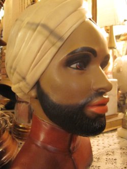 画像3: ■50's　マーワル社ビンテージヘッド　アラブ男像アンティーク*アラブイスラム