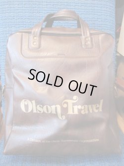 画像2: ◆70's　USA製旅行会社　OLSON TRAVEL アド物バッグ*ビンテージ