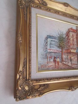 画像3: ◆欧州パリ街並み　風景画　アンティーク絵画*芸術ヴィクトリア