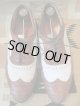 ◆Allen Edmondsウイングチップ　81/2D ツートンカラー革靴