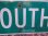 画像2: ◆アメリカ製ヴィンテージ　道路標識看板SOUTH　カリフォルニア  (2)
