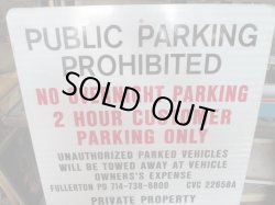 画像1: USA実物 Pubic　Parking ビンテージ看板ロードサイン道路標識(2) /店舗ディスプレイ