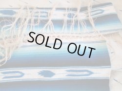 画像7: 40's〜Big　vintage 白色サラペ　メキシカンラグ　ネイティブ　