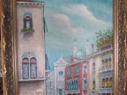 画像3: ヴェネチア　水の都　絵画　アンティークUSA　イタリアAntique 