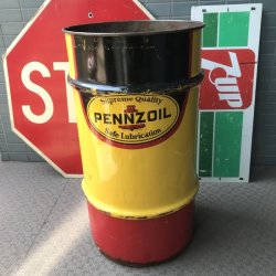 画像2: BIG ビンテージPENNZOILオイル缶 アメリカアンティーク インダストリアルAntique/店舗什器USAアドバタイジング