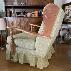 画像6: 希少巨大！50's〜アメリカアンティークBIGカントリー木製ロッキングチェア　USAヴィンテージ椅子家具/70's西海岸カリフォルニアインテリア