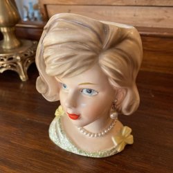 画像7: 希少品！ 50's貴婦人の花瓶　陶器女性アメリカアンティークJapan輸出品/ニューヨークヴィンテージparisヨーロッパVOGUE英国イギリス