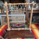 貴重品！ナバホラグ　70's織り機のミニチュア版実物　navajo ネイティブアメリカン　アンティーク/チマヨプエブロ古着オルテガペンドルトン古道具サンタフェ
