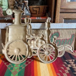 画像5: 希少品！70's〜アメリカアンティーク　1970年汽車の鉄製壁掛け　USAヴィンテージインテリア雑貨/鉄道カリフォルニア家具インダストリアル