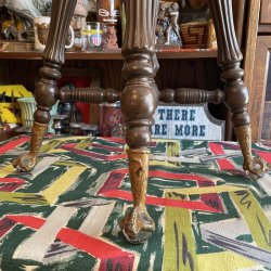 画像4: 希少！20’s〜30’s アメリカアンティーク　回転木製ガラス玉チェア椅子 USAヴィンテージ家具/40'sアールデコ西海岸フランスイギリス西海岸