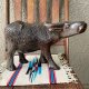 希少品！70's BIGウォーターバッファロー水牛オブジェ　木彫りアリゾナ州ヴィンテージ　ネイティブアメリカン雑貨/ナバホ族インディアン