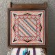 レア！70's〜ネイティブアメリカン刺繍の壁掛け　ナバホ族USAヴィンテージ雑貨/アンティークチマヨオルテガnavajo西海岸ウエスタン