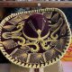 希少品BIG！ヴィンテージ　Mexican hat メキシカンハット帽子　リアル古着　/テキサス州ネイティブアメリカン看板70's80's店舗カウボーイ古道具インディアン