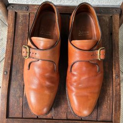 画像2: 抜群！ALDEN オールデン　ベルト式革靴レザーシューズ8 1/2 B/D アメリカヴィンテージMADE IN USA/紳士50'sトラッドアメカジ古着