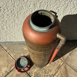 画像5: 希少品！実物真鍮製　50's〜60'sアメリカアンティーク消化器　USAヴィンテージ雑貨/店舗什器40's米軍インダストリアル家具西海岸テキサス