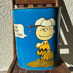 画像3: 貴重！60's スヌーピー　SNOOPYゴミ箱　アメリカアンティーク雑貨/チャーリーブラウン50'sスマーフUSAヴィンテージ古着ディズニーアメカジ