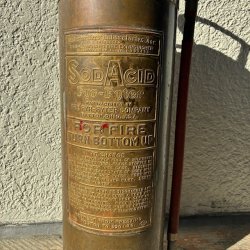 画像3: 希少品！実物真鍮製　50's〜60'sアメリカアンティーク消化器　USAヴィンテージ雑貨/店舗什器40's米軍インダストリアル家具西海岸テキサス