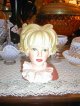 稀少！50's〜アメリカンアンティーク　女性の陶器花瓶　/ヴィンテージ雑貨フランスヨーロッパ蚤の市ブロカント