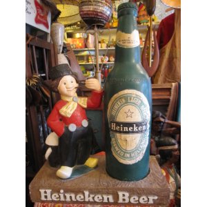 画像: 貴重！　BIG 60’s 初期アメリカンアンティークハイネケン店頭ディスプレイ看板　　Heineken Beer USAアンティーク/西海岸アドバタイジングハワイ店舗什器