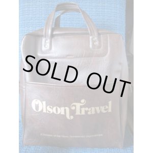 画像: ◆70's　USA製旅行会社　OLSON TRAVEL アド物バッグ*ビンテージ