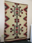 画像1: 希少！1930年代〜実物　ナバホラグ　Navajo Rug ネイティブアメリカン　アンティークラグ/古着ヴィンテージIndianチマヨオルテガ