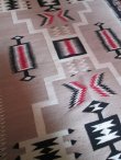 画像1: 希少！1930年代 Navajo rug ヴィンテージ  ナバホラグ Native American Storm Pattern Rug  /プエブロカチナアリゾナ州