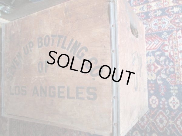 画像5: ◆60's 7UP ヴィンテージ木箱USA製　ウッドボックスLOS ANGELES