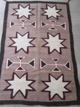 画像: 芸術品！ Native American アメリカンアンティーク 1920〜30年代 Navajo Rug ナバホラグ/ヴィンテージ古着プエブロチマヨアリゾナ西海岸