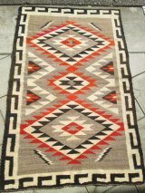 画像: レア！ Vintage Navajo Native American Rug ナバホラグ40's〜実物/ヴィンテージ プエブロカチナアリゾナ州