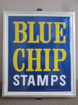 画像: BIG !! 70's アメリカ　アンティーク 実物　BLUE CHIP STAMPS 看板 USA 