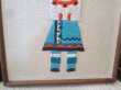 画像4: 60's〜70's ネイティブアメリカン カチナ　精霊刺繍の壁掛けUSA 