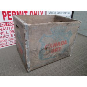 画像: 60's CANADA DRY カナダドライ　木箱　ウッドボックス Vintage 