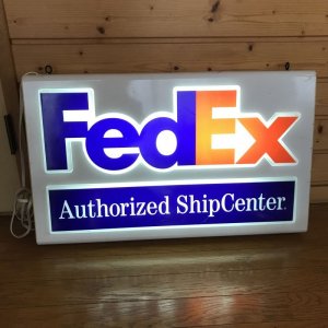 画像: 激レア！アメリカンアンティーク FEDEX電飾看板 店舗什器ストアディスプレー看板 アドバタイジング アンティーク/70s80sビンテージ 