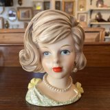 画像: 希少品！ 50's貴婦人の花瓶　陶器女性アメリカアンティークJapan輸出品/ニューヨークヴィンテージparisヨーロッパVOGUE英国イギリス