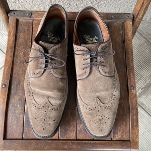 画像: 高級レア！Allen Edmonds アレンエドモンズ　26.5cm〜革靴9D　MADE IN USAスエードシューズ/50's60'sアメカジ紳士ビンテージアメリカ古着