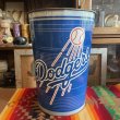 画像2: 貴重！LAアメリカヴィンテージ　MLBドジャースDodgersゴミ箱　USA野球インテリア雑貨/西海岸ロサンゼルス60’s70's古着アンティーク