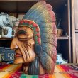 画像4: 貴重巨大！60's〜70's BIGネイティブアメリカン　インディアン木彫り像　USAアンティーク 　ヴィンテージ雑貨/navajoアリゾナ州50'sナバホ族古着プエブロウエスタン