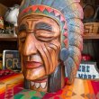 画像2: 貴重巨大！60's〜70's BIGネイティブアメリカン　インディアン木彫り像　USAアンティーク 　ヴィンテージ雑貨/navajoアリゾナ州50'sナバホ族古着プエブロウエスタン