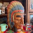 画像10: 貴重巨大！60's〜70's BIGネイティブアメリカン　インディアン木彫り像　USAアンティーク 　ヴィンテージ雑貨/navajoアリゾナ州50'sナバホ族古着プエブロウエスタン