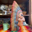 画像6: 貴重巨大！60's〜70's BIGネイティブアメリカン　インディアン木彫り像　USAアンティーク 　ヴィンテージ雑貨/navajoアリゾナ州50'sナバホ族古着プエブロウエスタン