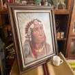 画像6: 希少品！ネイティブアメリカン　Chief酋長インディアン油彩絵画　USAヴィンテージ　プエブロ雑貨/ナバホ族ホピ壷カチナチマヨ50'sアリゾナ州ペンドルトン