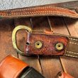 画像8: 貴重！USAヴィンテージ本革レザー小道具ポケット多数ベルト　アメリカ製　/古道具テキサス州ウエスタン革靴トラッドネイティブ古着