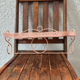 画像: 貴重！50's〜ピンク色壁掛け式飾り棚ラックUSAアメリカアンティーク　ヴィンテージ雑貨/60'sロカビリー店舗什器ミッドセンチュリー西海岸