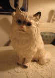 画像1: ★USA　ヴィンテージ　猫の置物　JAPAN製★キャット優雅ディスプレイ