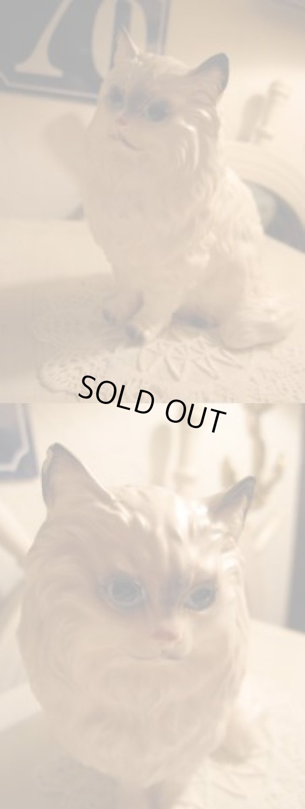 画像2: ★USA　ヴィンテージ　猫の置物　JAPAN製★キャット優雅ディスプレイ
