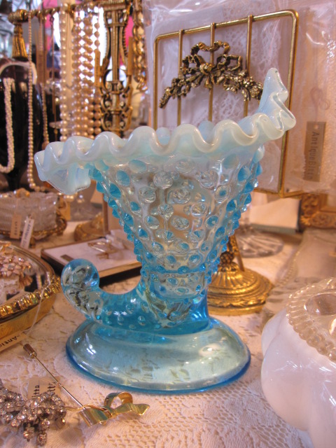 レア◇50'S Fenton フェントン キャンドルホルダー！Antique USA