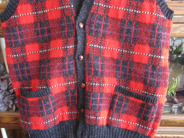 画像2: ◆スコットランド　100%Pure Wool ベスト　Ｓビンテージ*F&E紳士