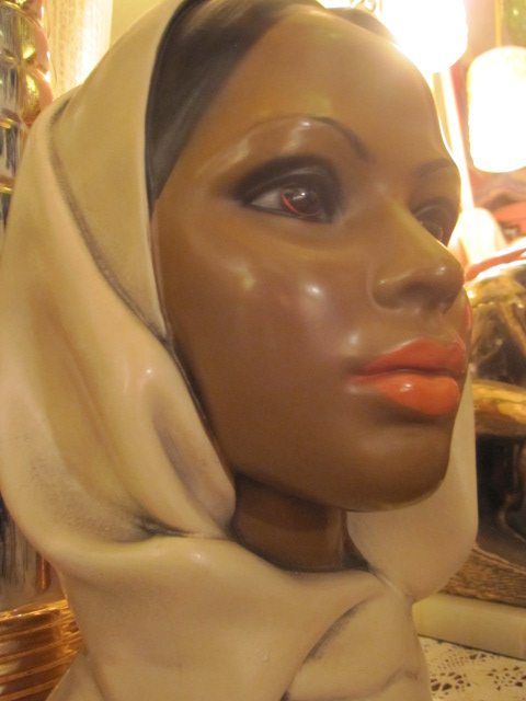 画像3: ■50's　マーワル社ビンテージ女性ターバンヘッド像　アンティーク(2)中東